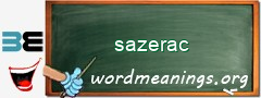 WordMeaning blackboard for sazerac